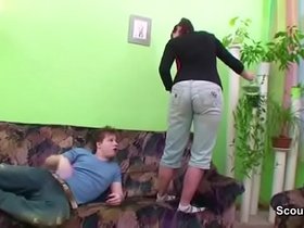 Step-Son Seduce stepmother to Fuck when dad not Home